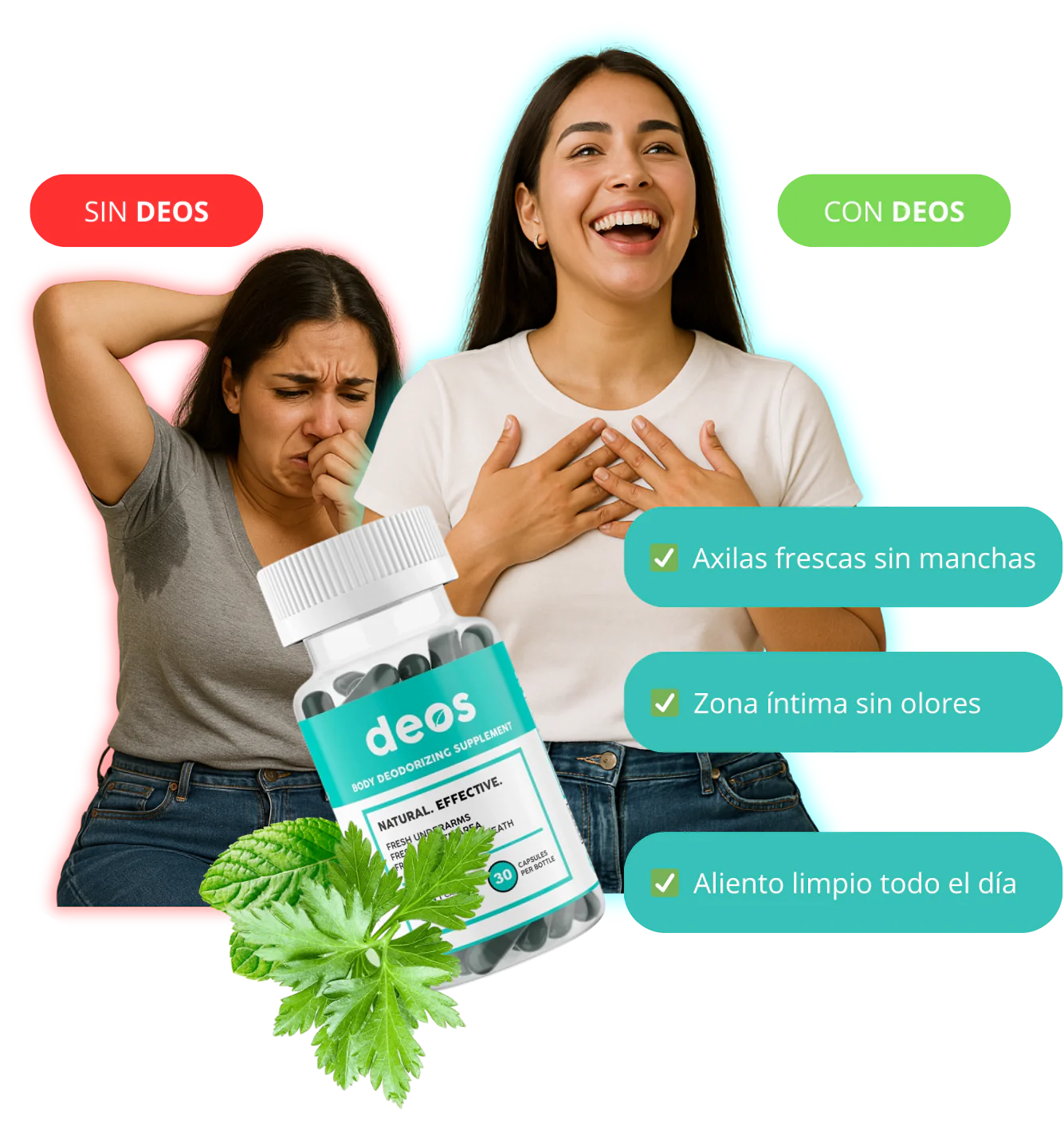 DEOS 2x1: Elimina el Mal Olor Corporal Naturalmente💊✨