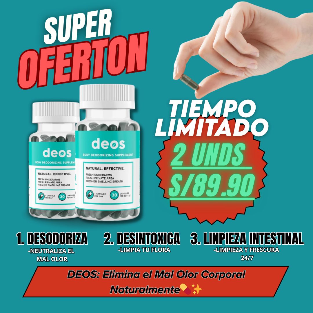 DEOS 2x1: Elimina el Mal Olor Corporal Naturalmente💊✨