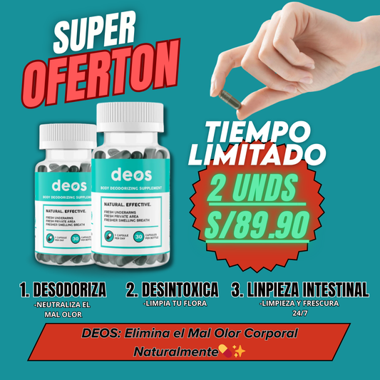 DEOS 2x1: Elimina el Mal Olor Corporal Naturalmente💊✨