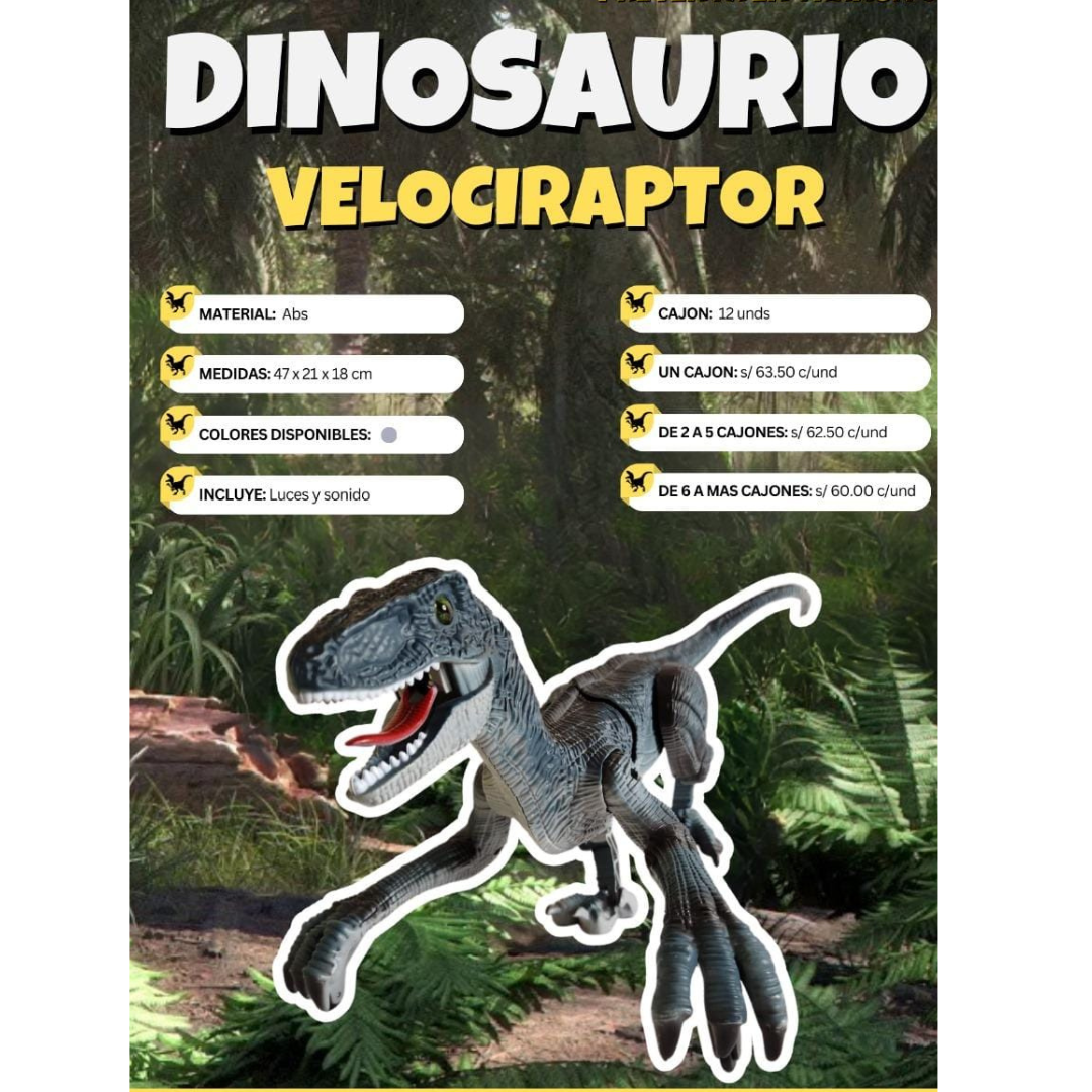 DINOSAURIO VELOCIRAPTOR , VIRAL